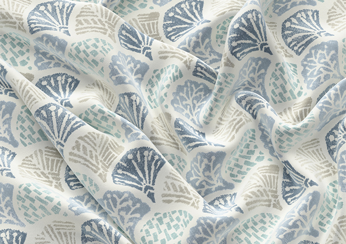 Foxley Faux Silk, Marine - Twist&Fit Roman Blind - Image 4